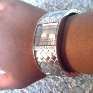 silver watch bracelet